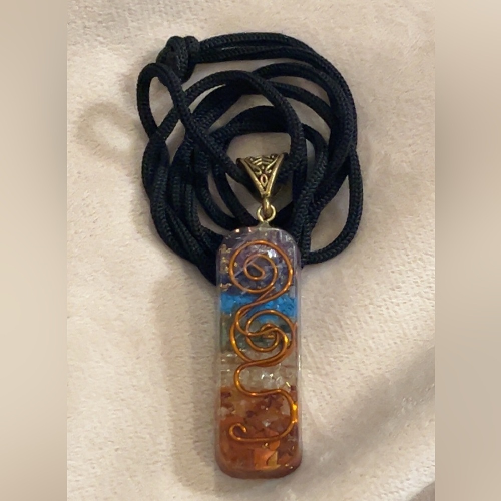 7-Chakra Orgonite Pendant Necklace